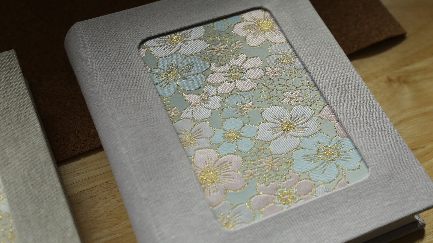 Rounded Spine Journal With a Tricolor Theme (Pink Flower)