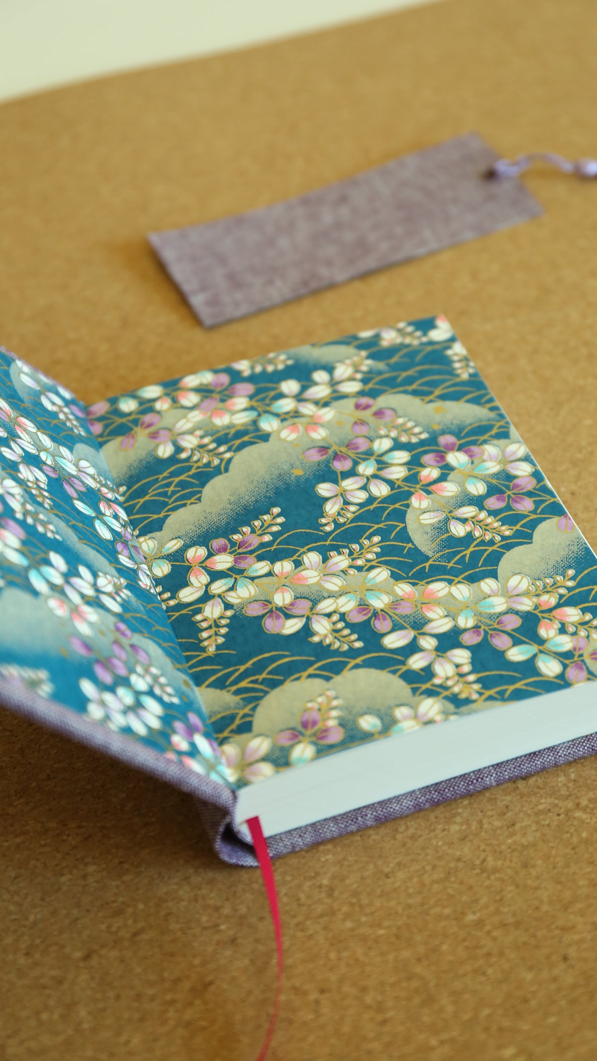 Handmade A6 Rounded-Spine Sketchbook (Lavender)
