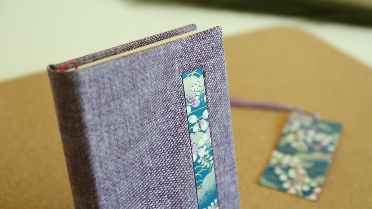 Handmade A6 Rounded-Spine Sketchbook (Lavender)