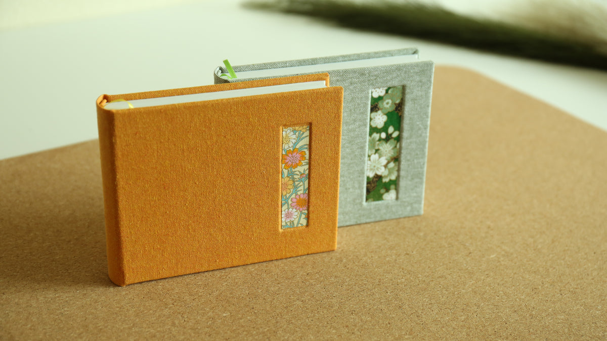 Handmade A6 Rounded-Spine Sketchbook (Orange)
