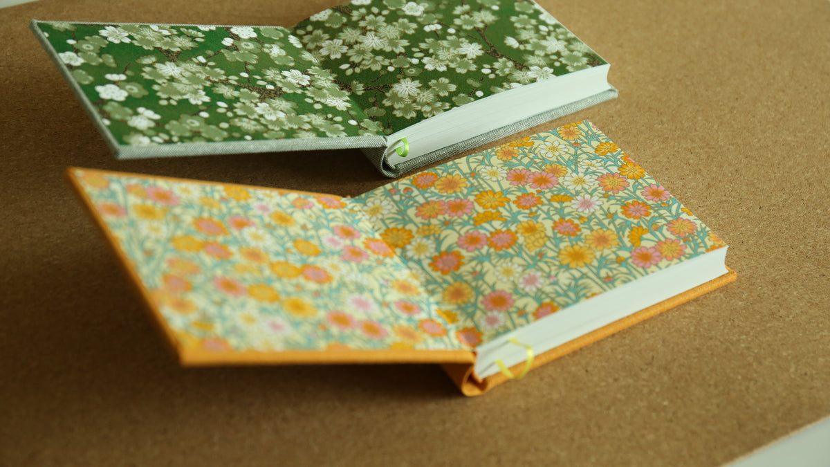 Handmade A6 Rounded-Spine Sketchbook (Orange)