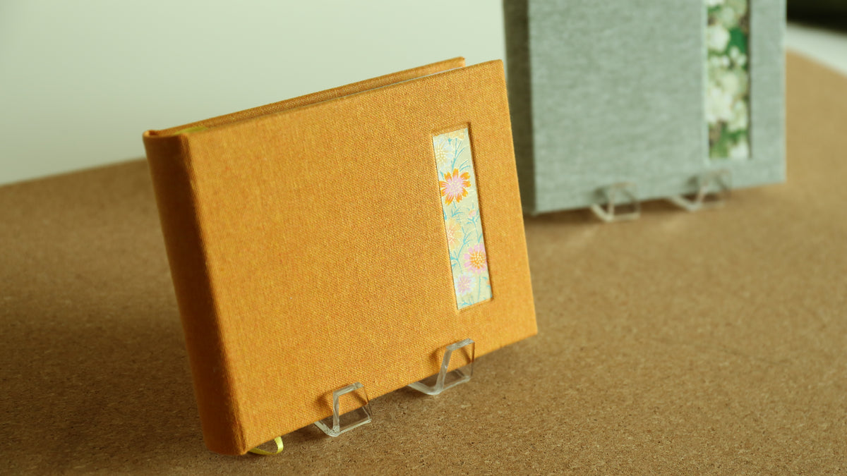 Handmade A6 Rounded-Spine Sketchbook (Orange)