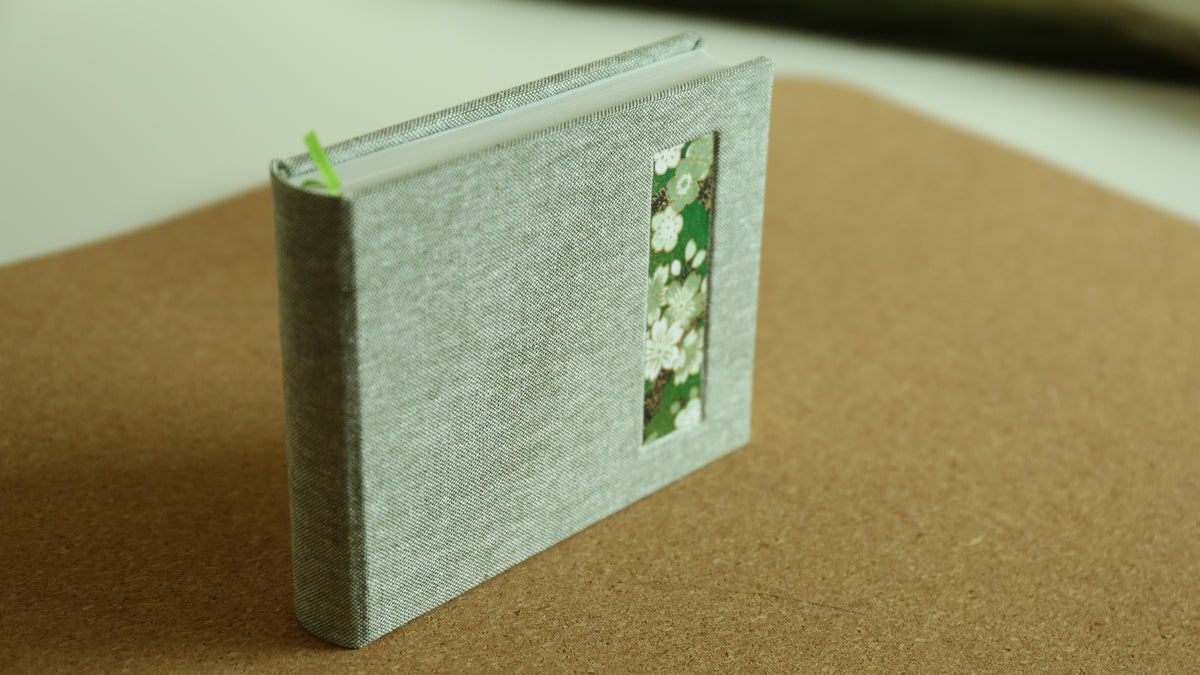 Handmade A6 Rounded-Spine Sketchbook (Green)