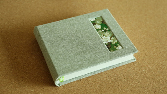 Handmade A6 Rounded-Spine Sketchbook (Green)