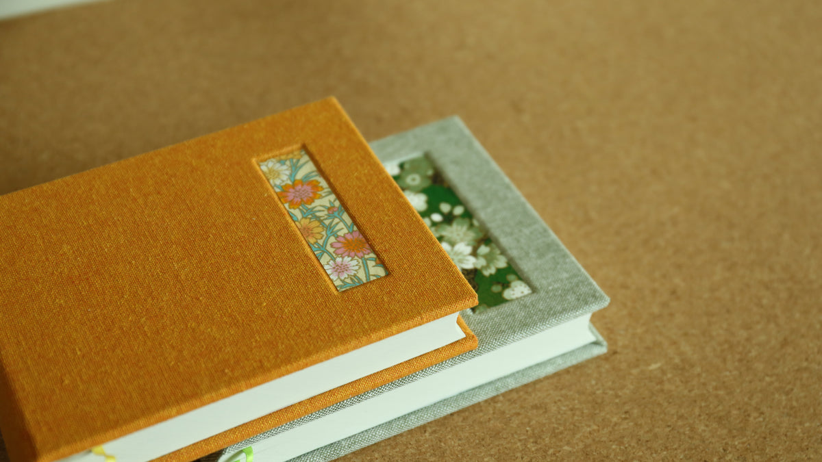 Handmade A6 Rounded-Spine Sketchbook (Orange)