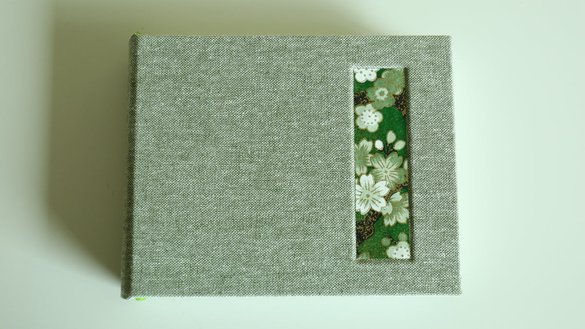 Handmade A6 Rounded-Spine Sketchbook (Green)