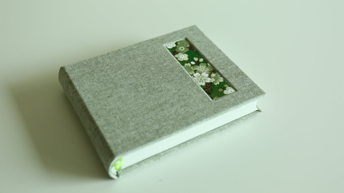 Handmade A6 Rounded-Spine Sketchbook (Green)