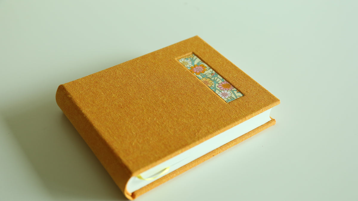 Handmade A6 Rounded-Spine Sketchbook (Orange)