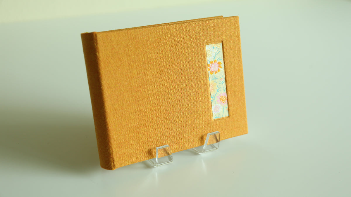 Handmade A6 Rounded-Spine Sketchbook (Orange)