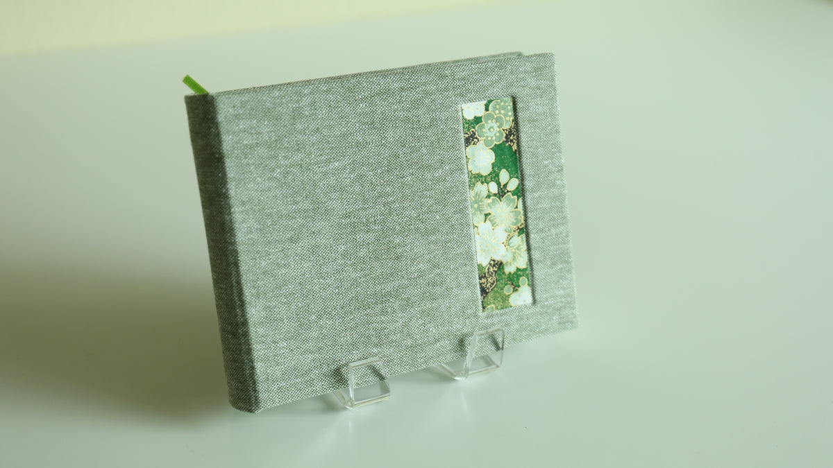 Handmade A6 Rounded-Spine Sketchbook (Green)