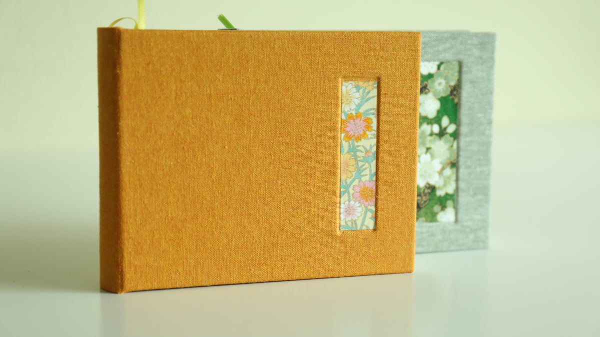 Handmade A6 Rounded-Spine Sketchbook (Orange)