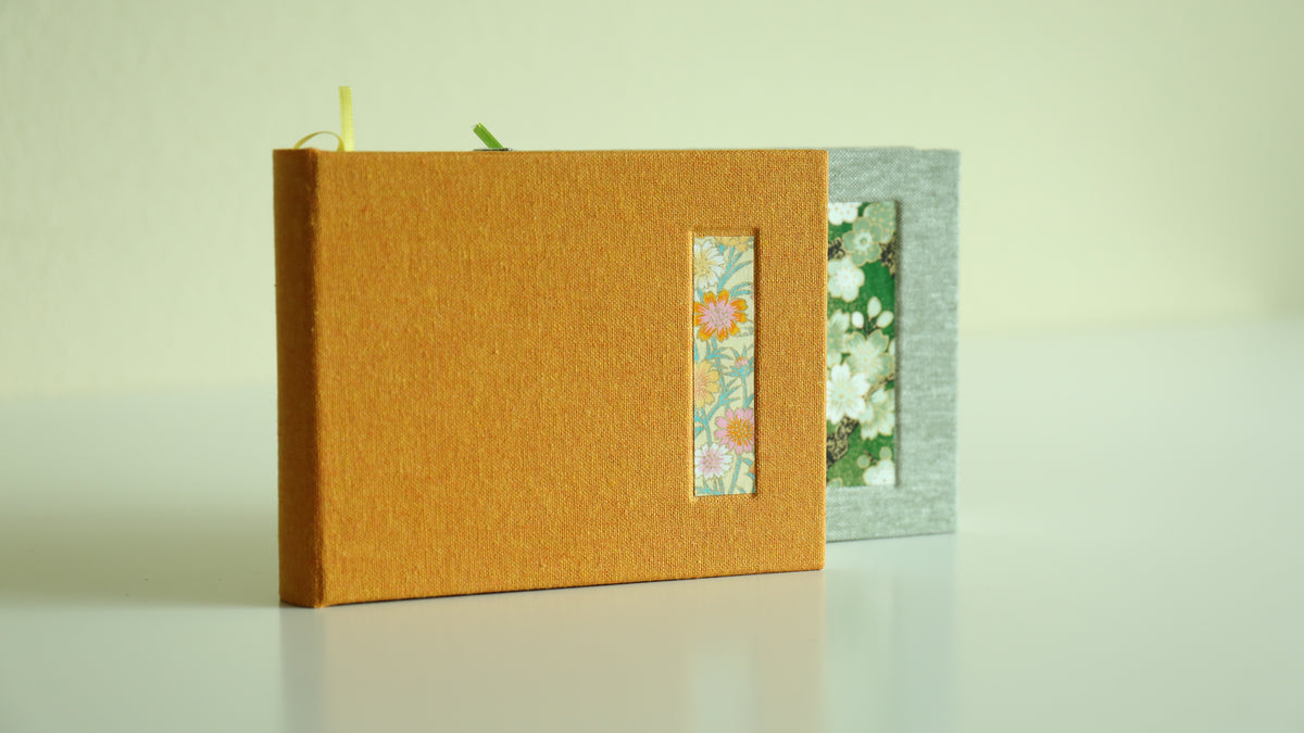 Handmade A6 Rounded-Spine Sketchbook (Orange)