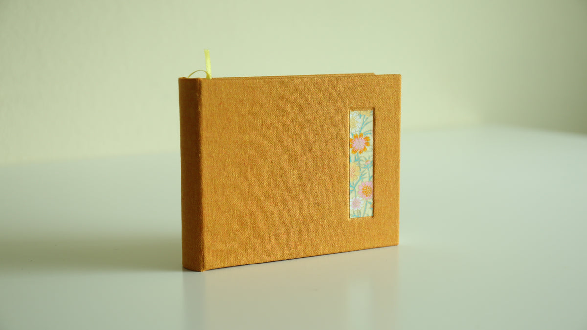Handmade A6 Rounded-Spine Sketchbook (Orange)