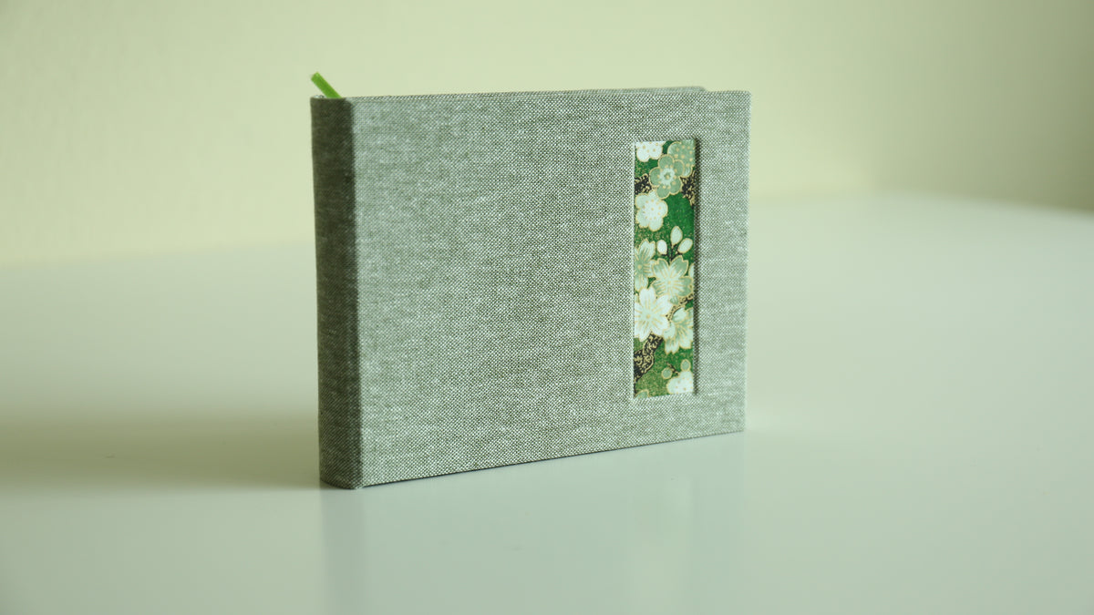 Handmade A6 Rounded-Spine Sketchbook (Green)