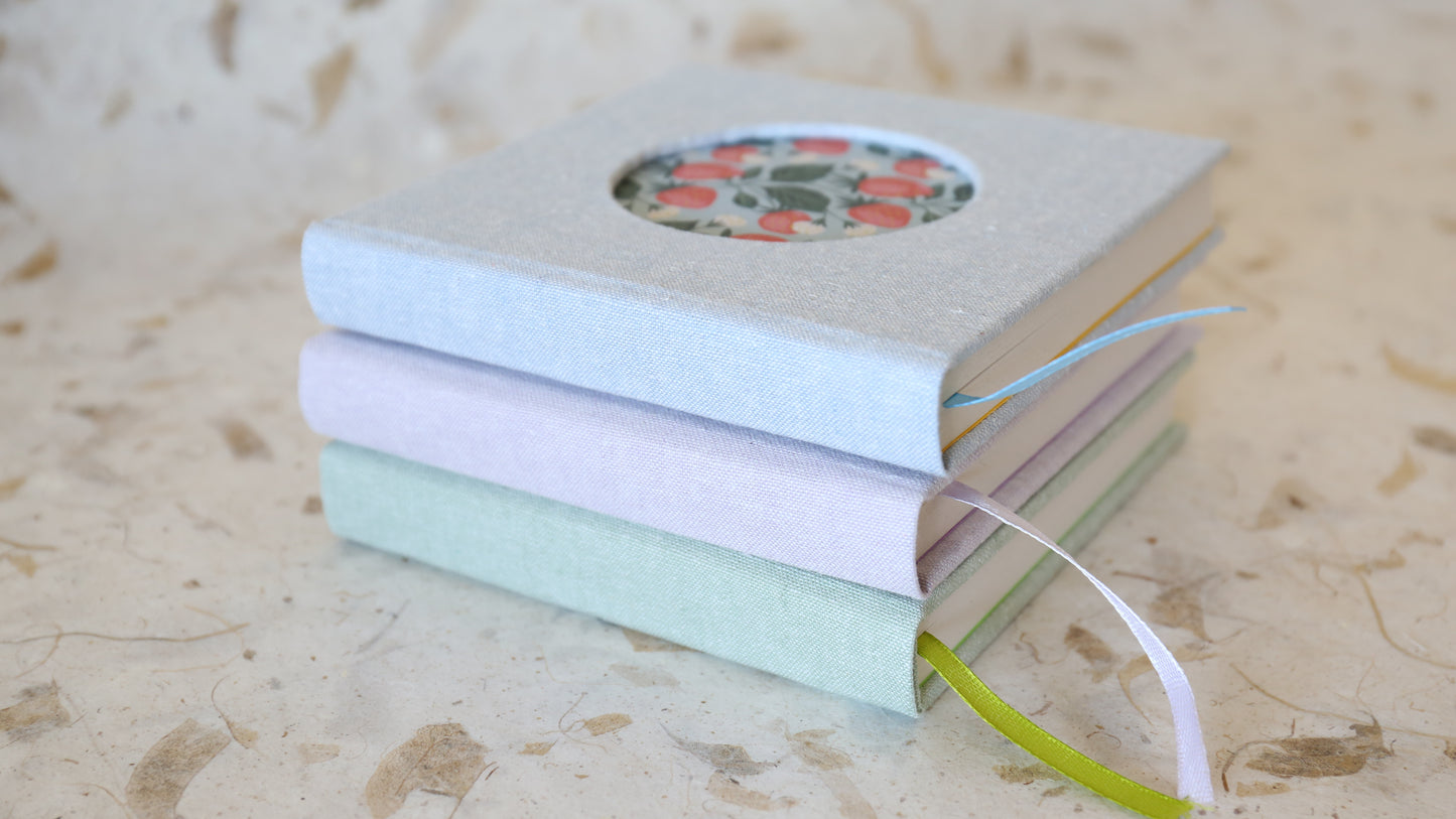 Blue Hardcover Square Journal Books