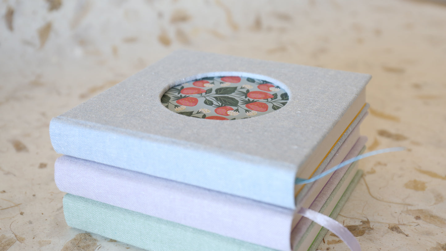 Blue Hardcover Square Journal Books