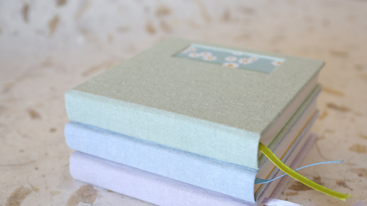 Green Hardcover Square Journal Books