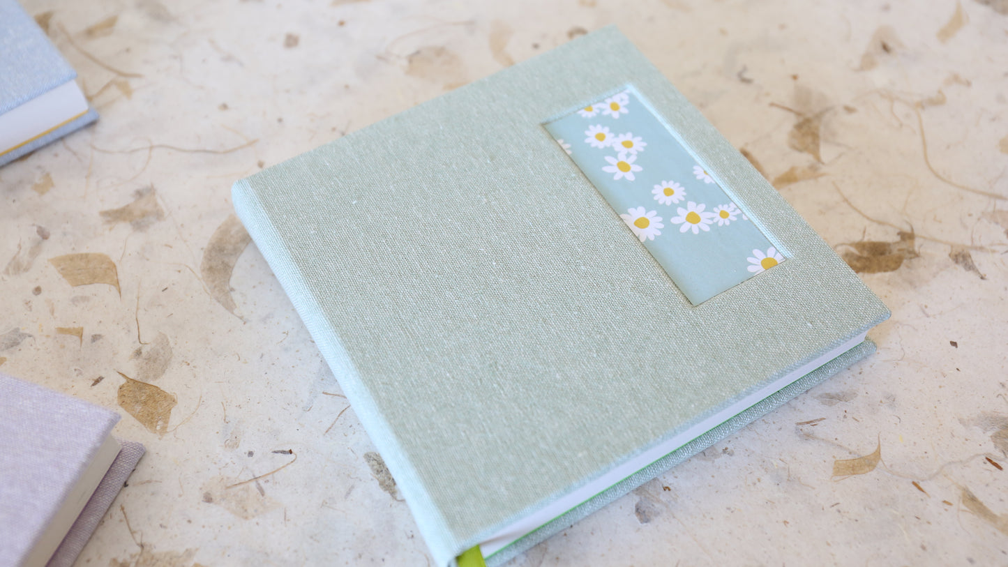 Green Hardcover Square Journal Books