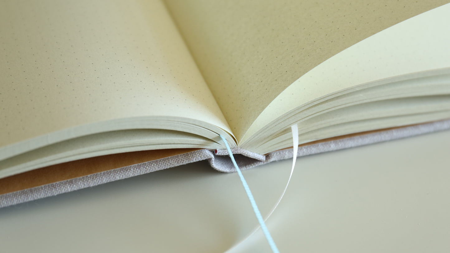 Rounded Spine Dot Grid Journal（Flower）