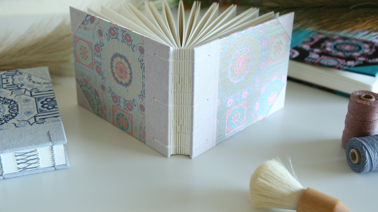 4"x 6" Stitched Watercolor Book (Pink)