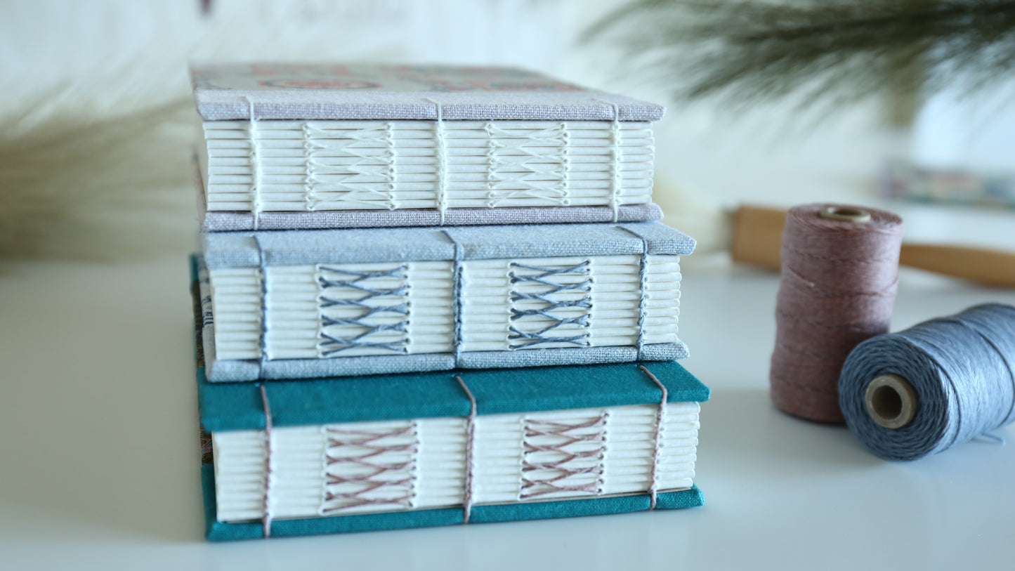 4"x 6" Stitched Watercolor Book (Pink)