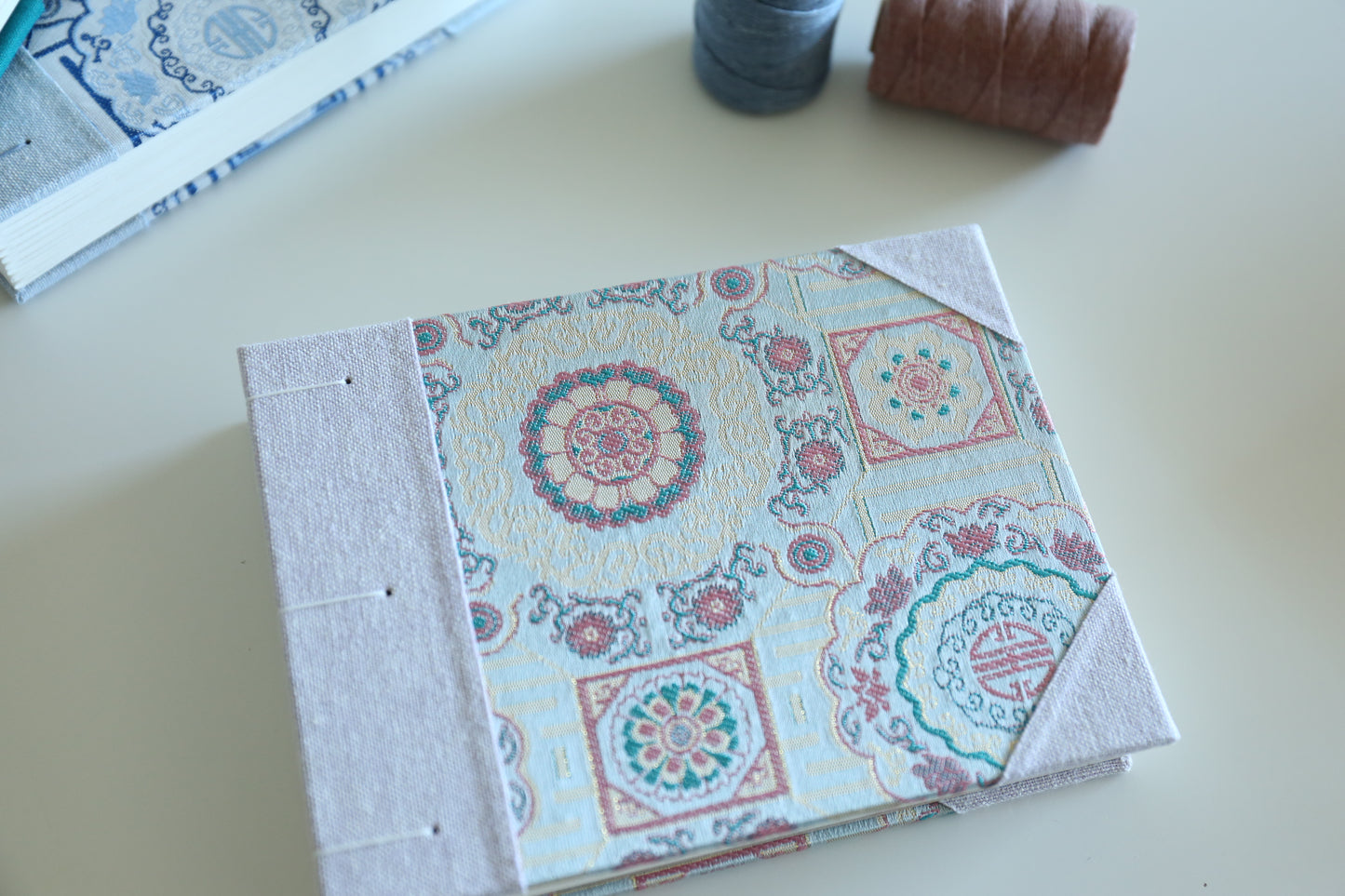 4"x 6" Stitched Watercolor Book (Pink)