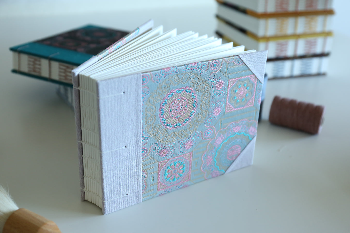 4"x 6" Stitched Watercolor Book (Pink)