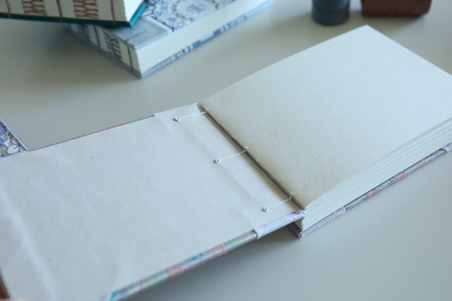 4"x 6" Stitched Watercolor Book (Pink)