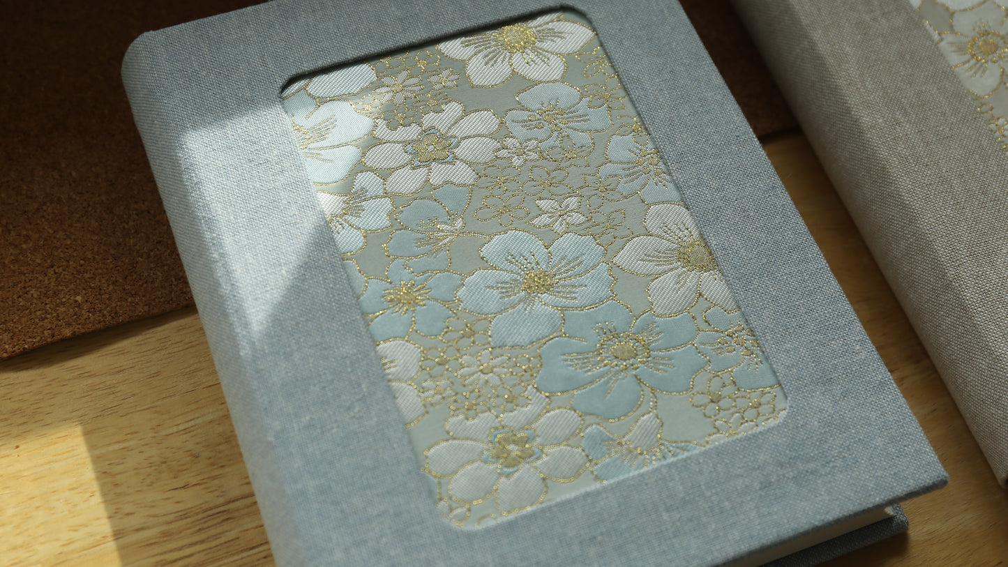 Rounded Spine Journal With a Tricolor Theme (Blue Flower)