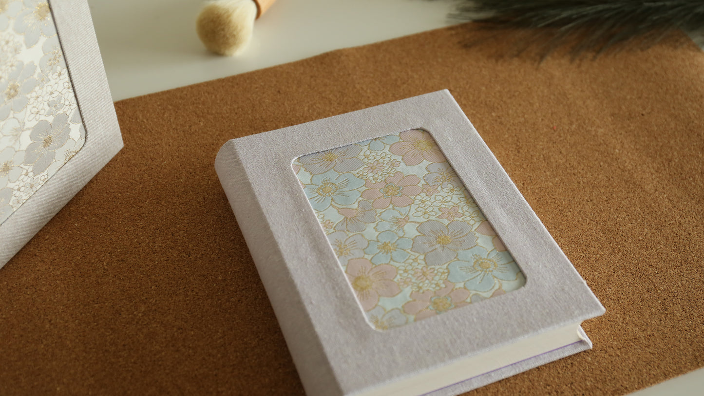 Rounded Spine Journal With a Tricolor Theme (Pink Flower)