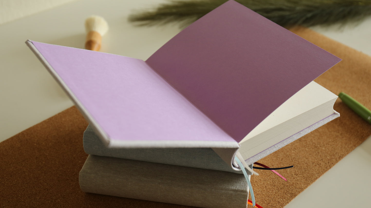 Rounded Spine Journal With a Tricolor Theme (Pink Flower)