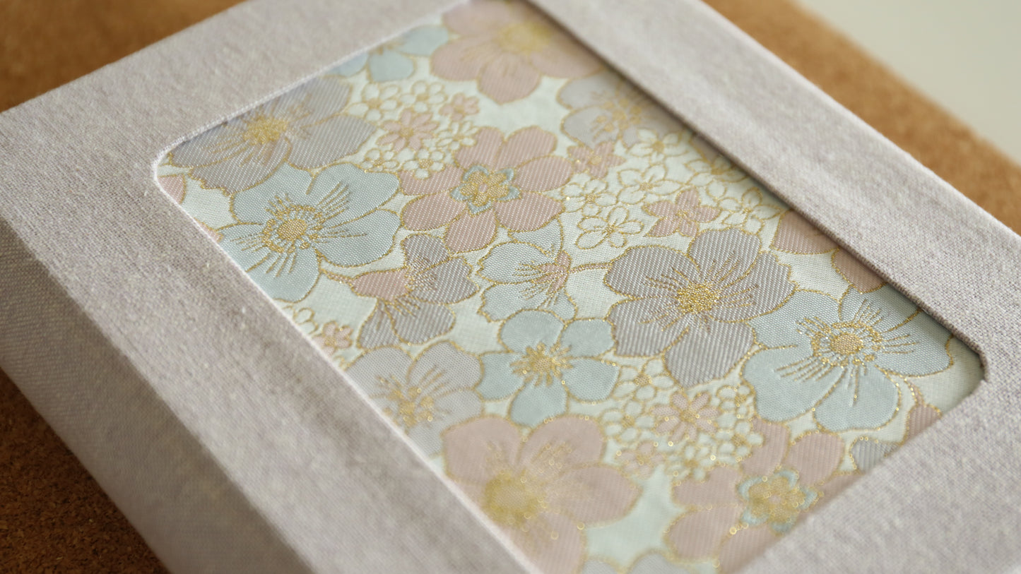 Rounded Spine Journal With a Tricolor Theme (Pink Flower)