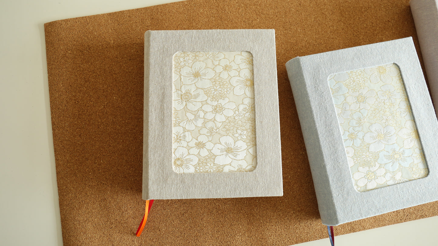 Rounded Spine Journal With a Tricolor Theme (Blue Flower)