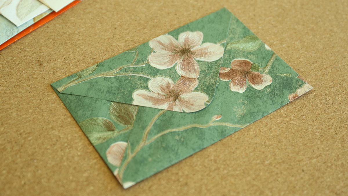 Floral Embossed Envelope 🌸 📮