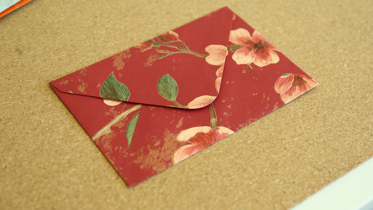 Floral Embossed Envelope 🌸 📮