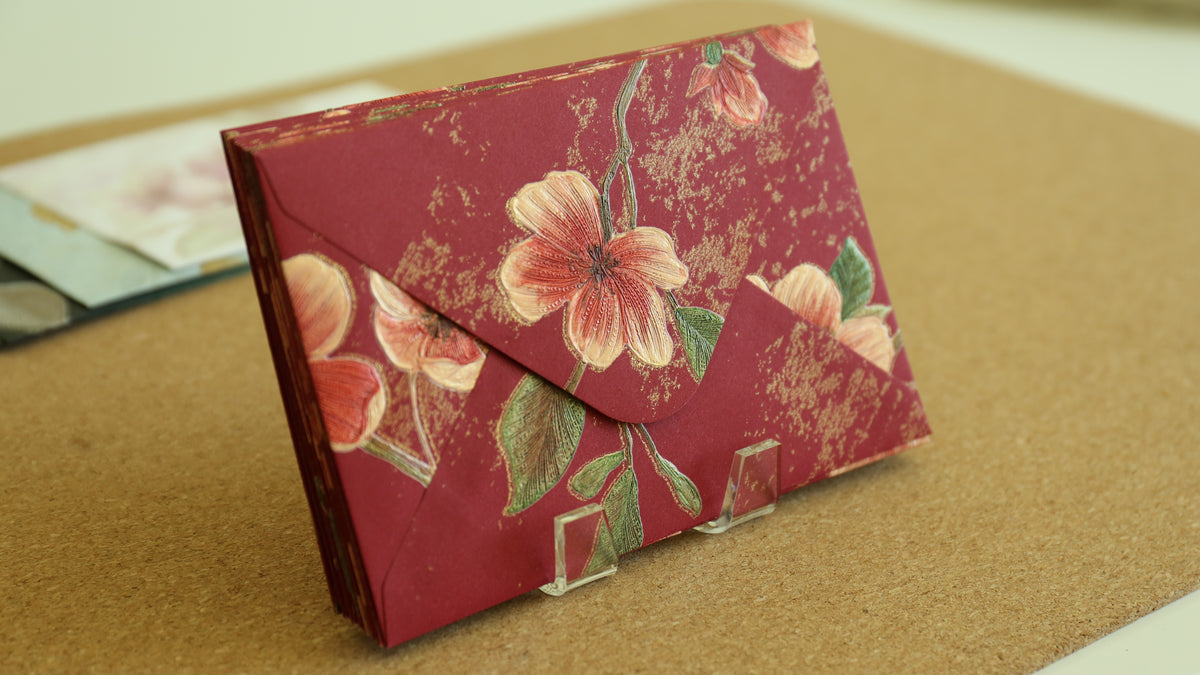 Floral Embossed Envelope 🌸 📮