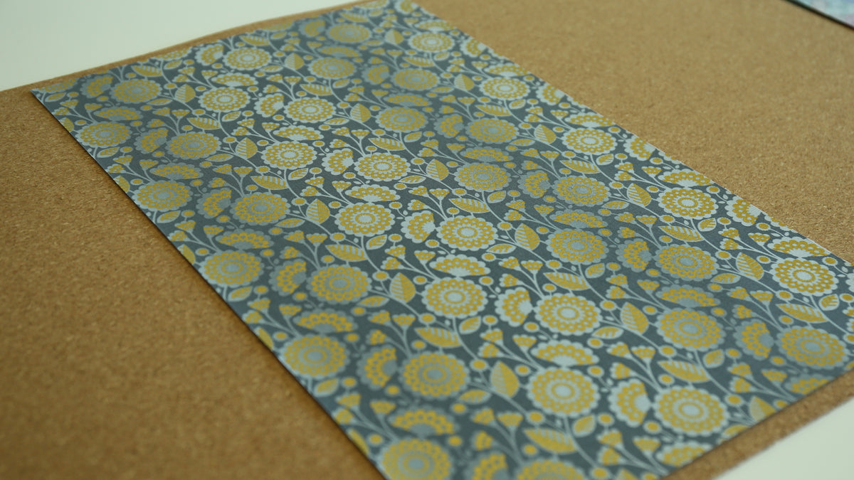 Bookbinding Cloth (GOLD FLOWER)