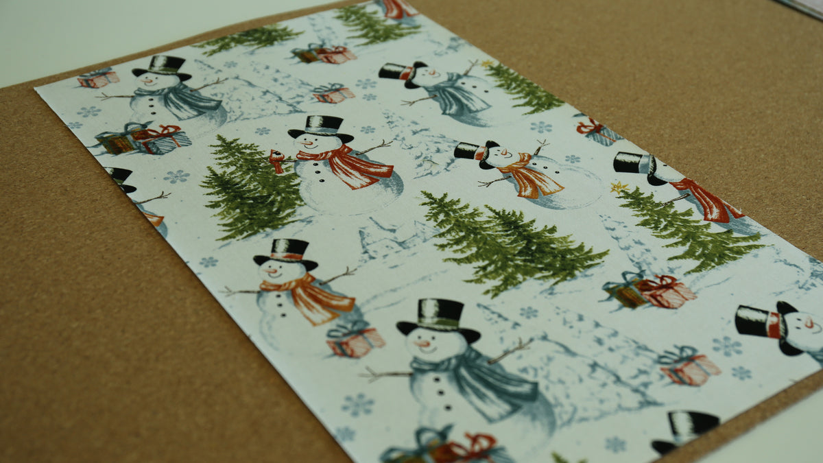 Bookbinding Cloth (SNOWMAN)
