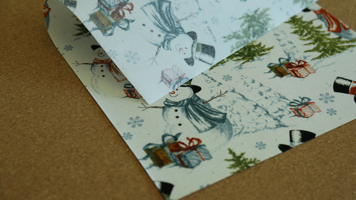 Bookbinding Cloth (SNOWMAN)