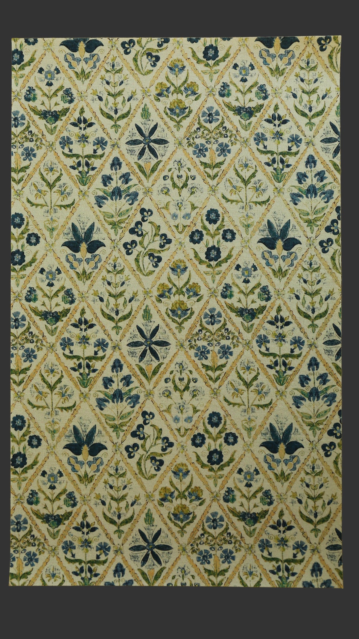 Bookbinding Cloth (BLUE DIAMOND FLOWER)