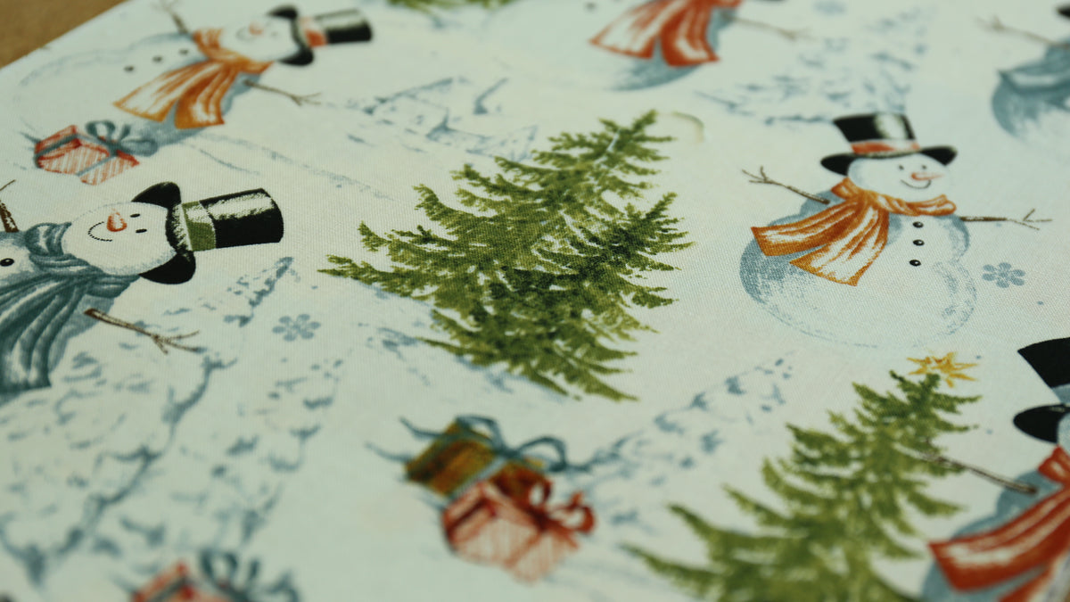 Bookbinding Cloth (SNOWMAN)