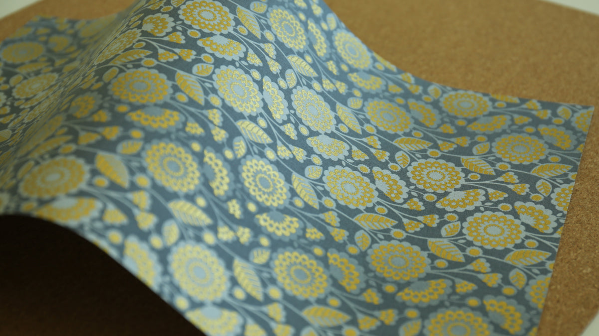 Bookbinding Cloth (GOLD FLOWER)