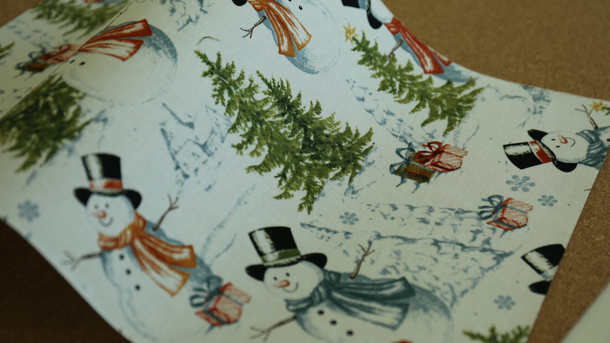 Bookbinding Cloth (SNOWMAN)