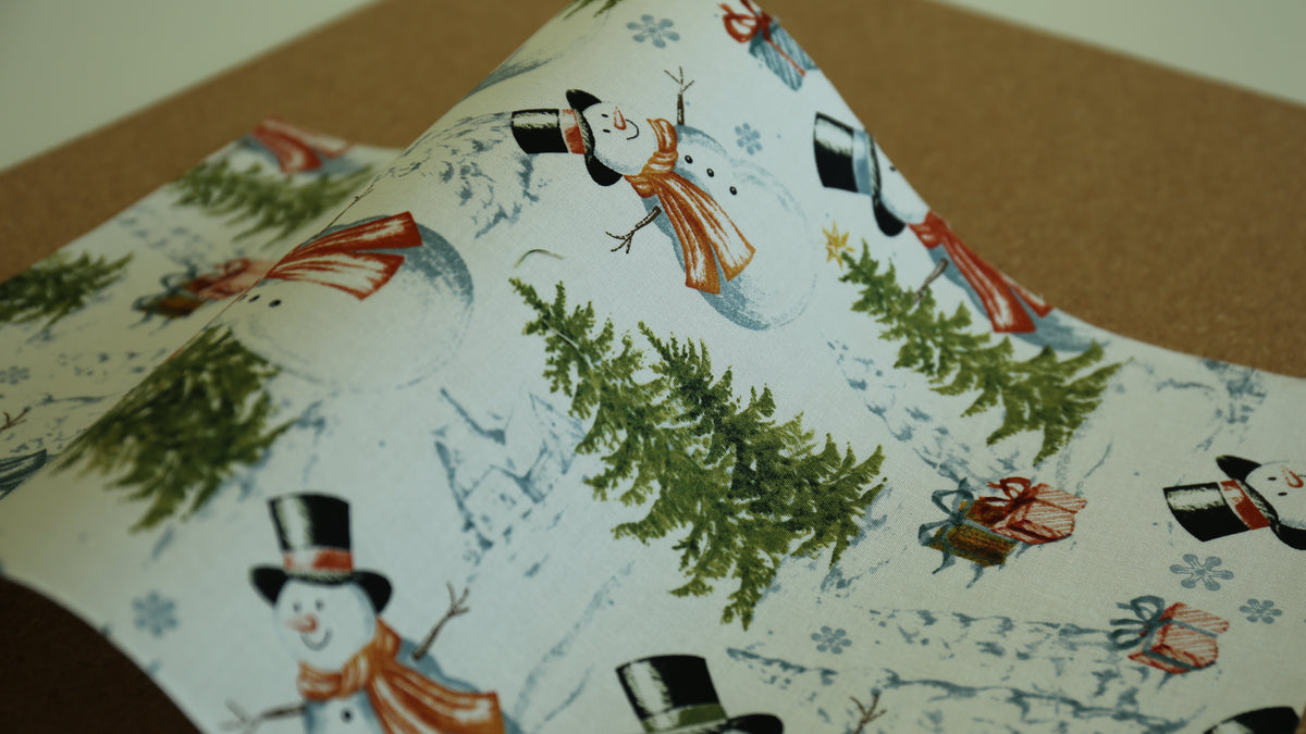 Bookbinding Cloth (SNOWMAN)