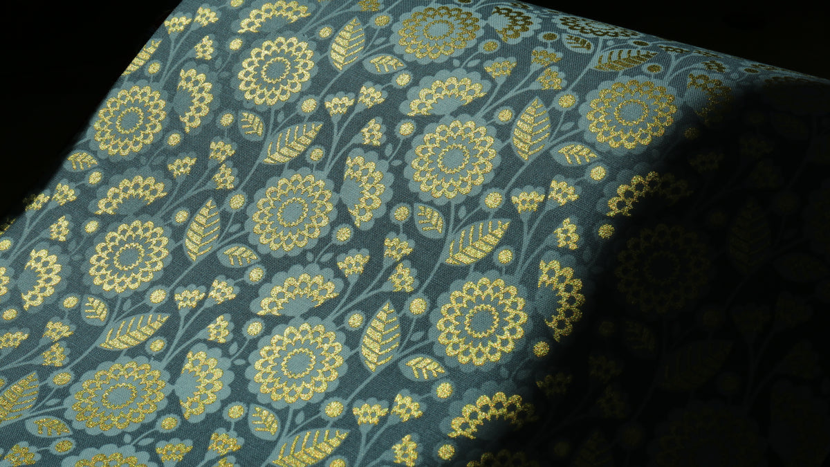 Bookbinding Cloth (GOLD FLOWER)